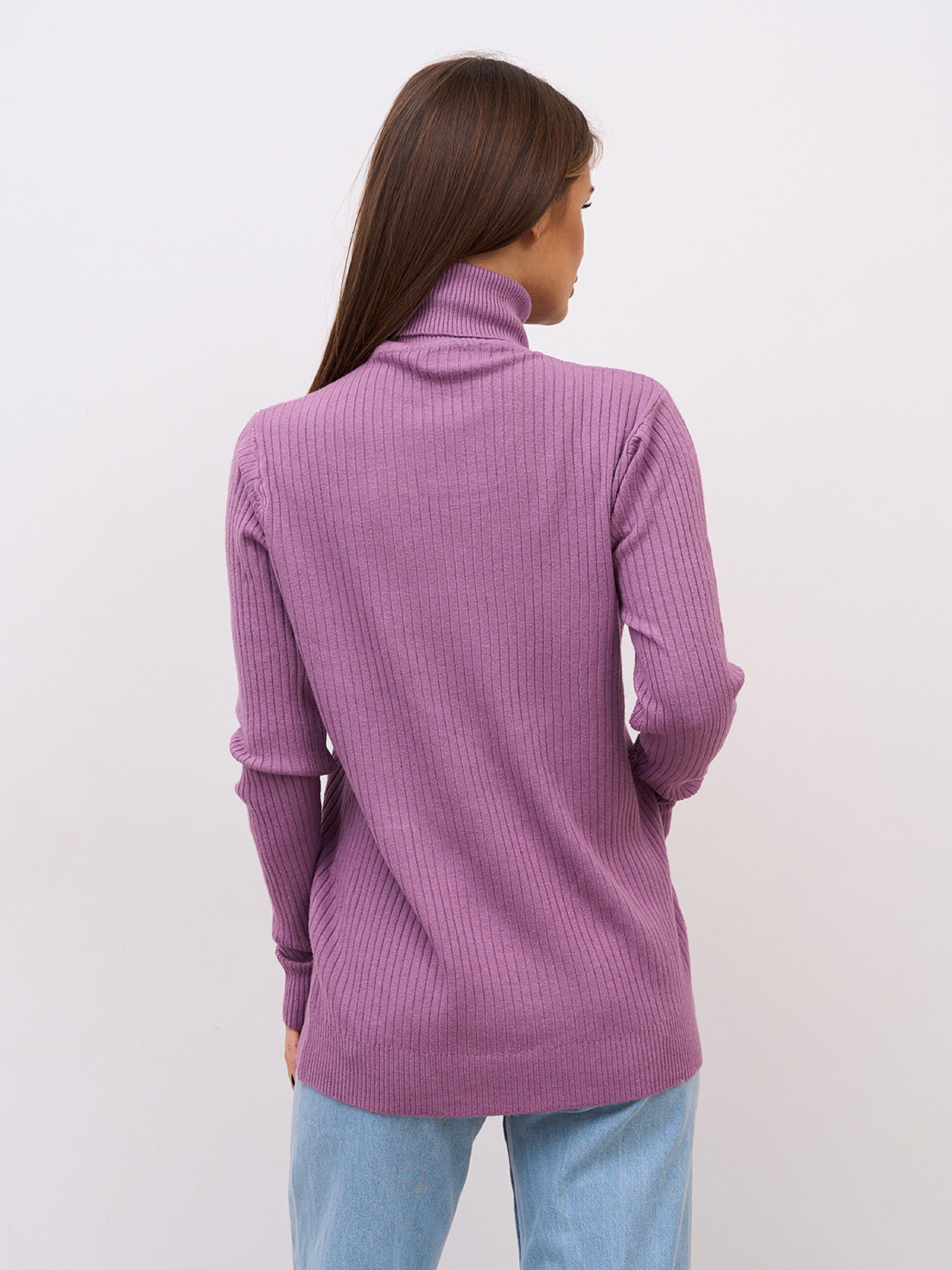 Водолазка ISSA Plus модель WN20-721_темно-сиреневый Фото