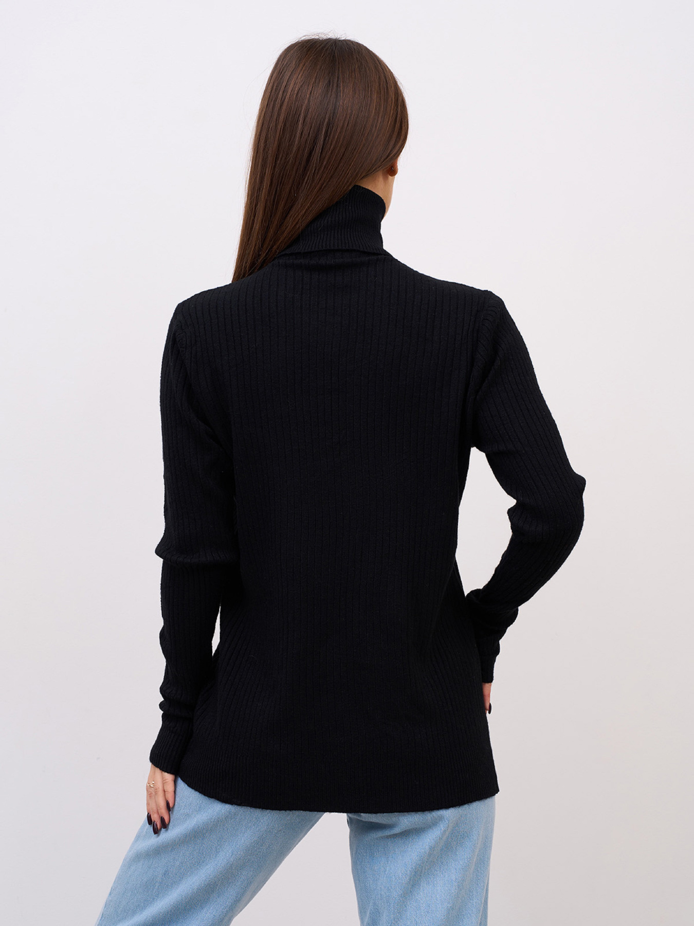 Водолазка ISSA Plus модель WN20-721_черный Водолазка ISSA Plus модель WN20-721_черный Фото