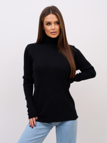 Водолазка ISSA Plus модель WN20-721_черный Водолазка ISSA Plus модель WN20-721_черный Фото