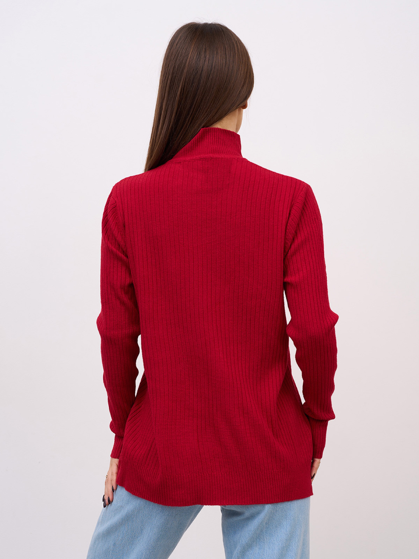 Водолазка ISSA Plus модель WN20-720_бордовый Фото