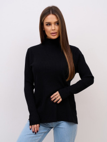 Водолазка ISSA Plus модель WN20-720_черный Водолазка ISSA Plus модель WN20-720_черный Фото