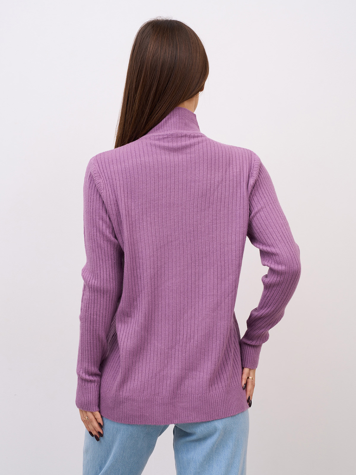 Водолазка ISSA Plus модель WN20-720_темно-сиреневый Фото