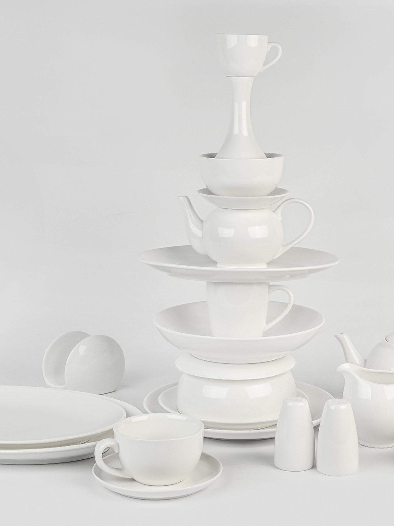 Салфетница "Жемчужина" фарфоровая MBM MY HOME модель KP-108 WHITE Фото