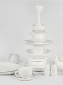 Салфетница "Жемчужина" фарфоровая MBM MY HOME модель KP-108 WHITE Фото