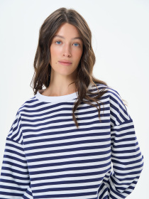 Лонгслів Роза модель 241217_blue Фото