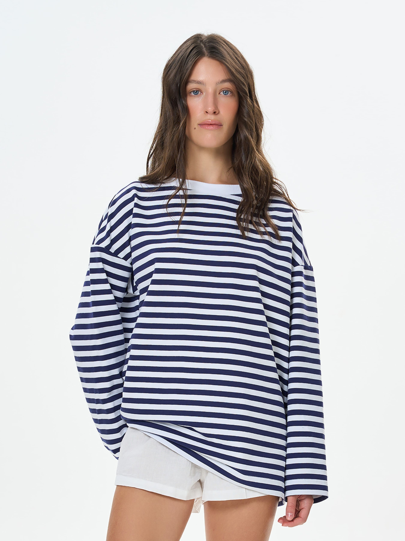 Лонгслів Роза модель 241217_blue Фото