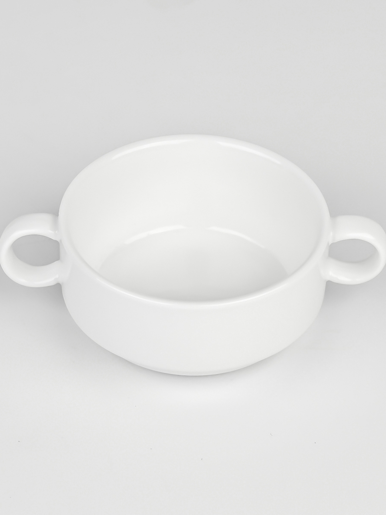 Піала з ручками "Перлина" порцелянова MBM HOME модель KP-104 WHITE Фото