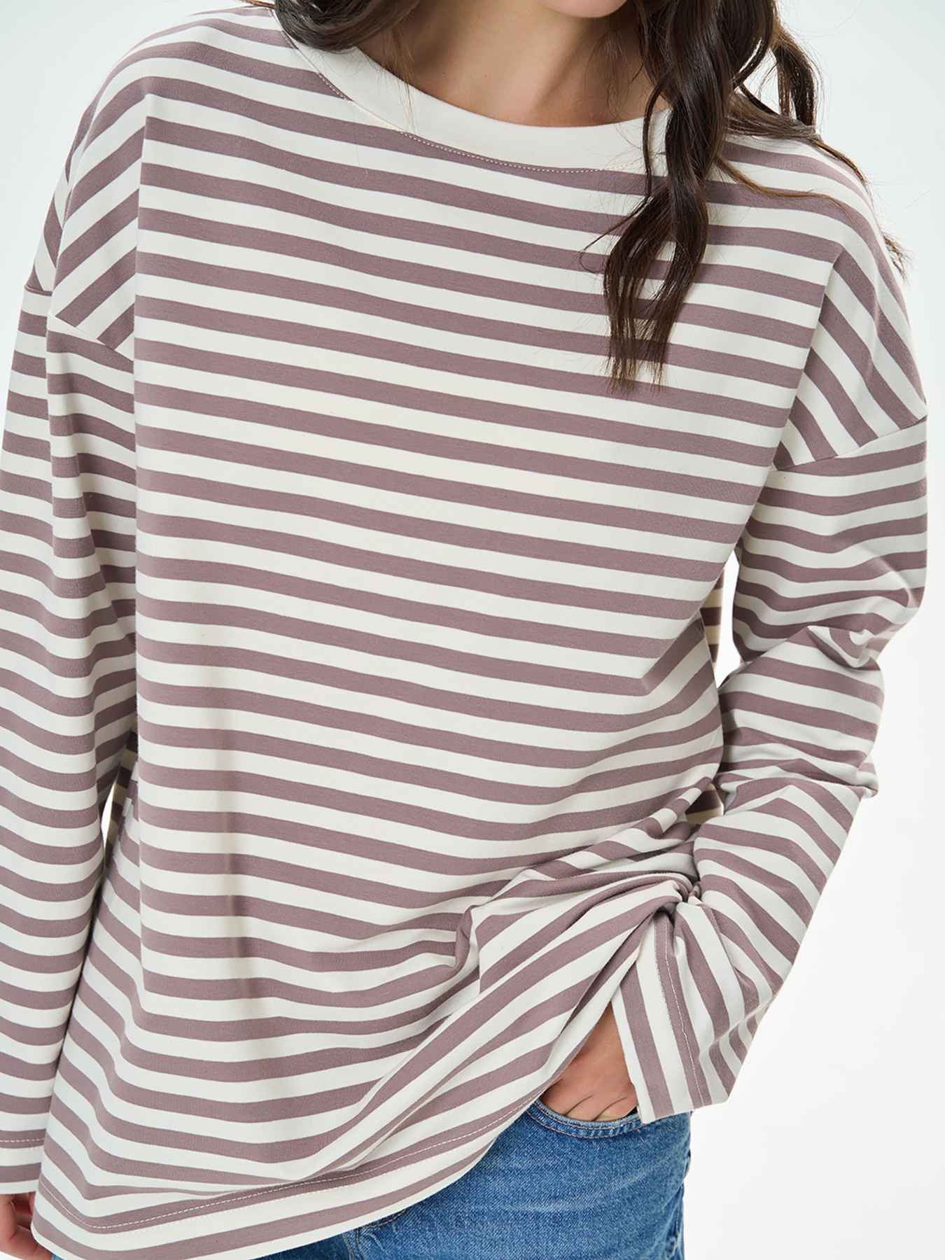 Лонгслів Роза модель copy_241217_blue Фото