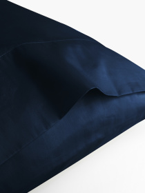 Наволочка "Місячне сяйво" з натурального сатину MBM MY HOME модель BL-P-10 DEEP BLUE Фото