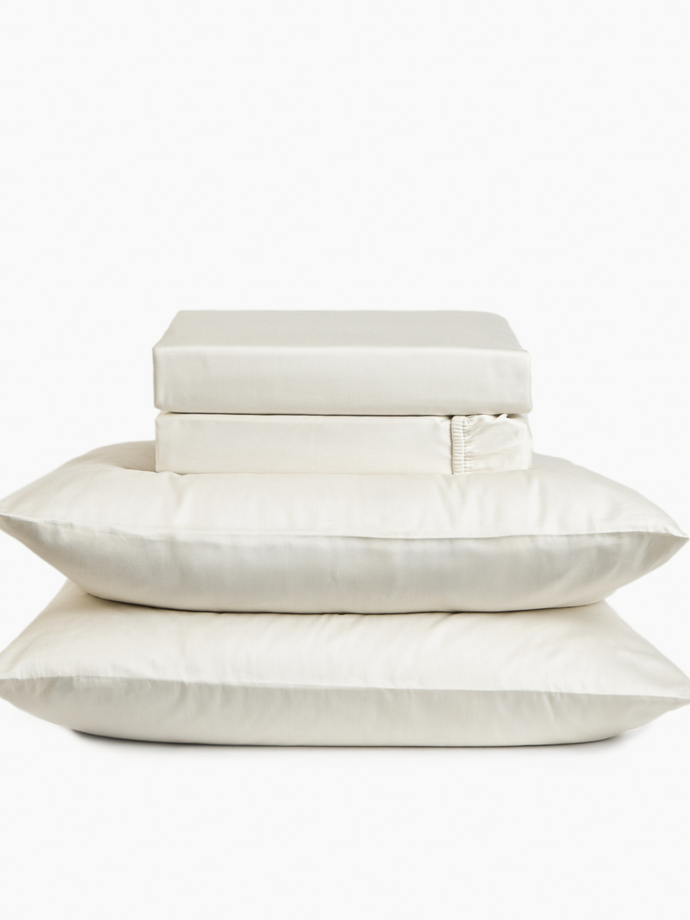 Простынь "Лунное сияние" из натурального сатина MBM HOME модель BL-FS-15/16 IVORY Простынь "Лунное сияние" из натурального сатина MBM HOME модель BL-FS-15/16 IVORY Фото