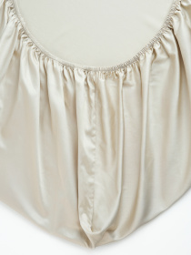 Простынь на резинке "Лунное сияние" из натурального сатина MBM MY HOME модель BL-FS-17/18/19 BEIGE Фото