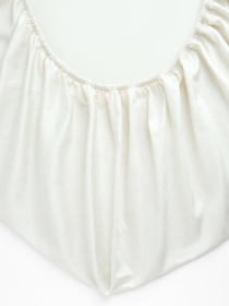 Простынь на резинке "Лунное сияние" из натурального сатина MBM MY HOME модель BL-FS-17/18/19 IVORY Фото