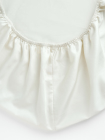 Простынь на резинке "Элегия" из натурального вареного сатина MBM MY HOME модель BL-FS-22/23/24 IVORY Фото