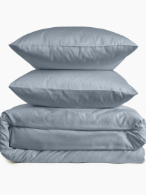 Пододеяльник "Лунное сияние" из натурального сатина MBM MY HOME модель BL-DC-15/16 CLOUDY GRAY Фото