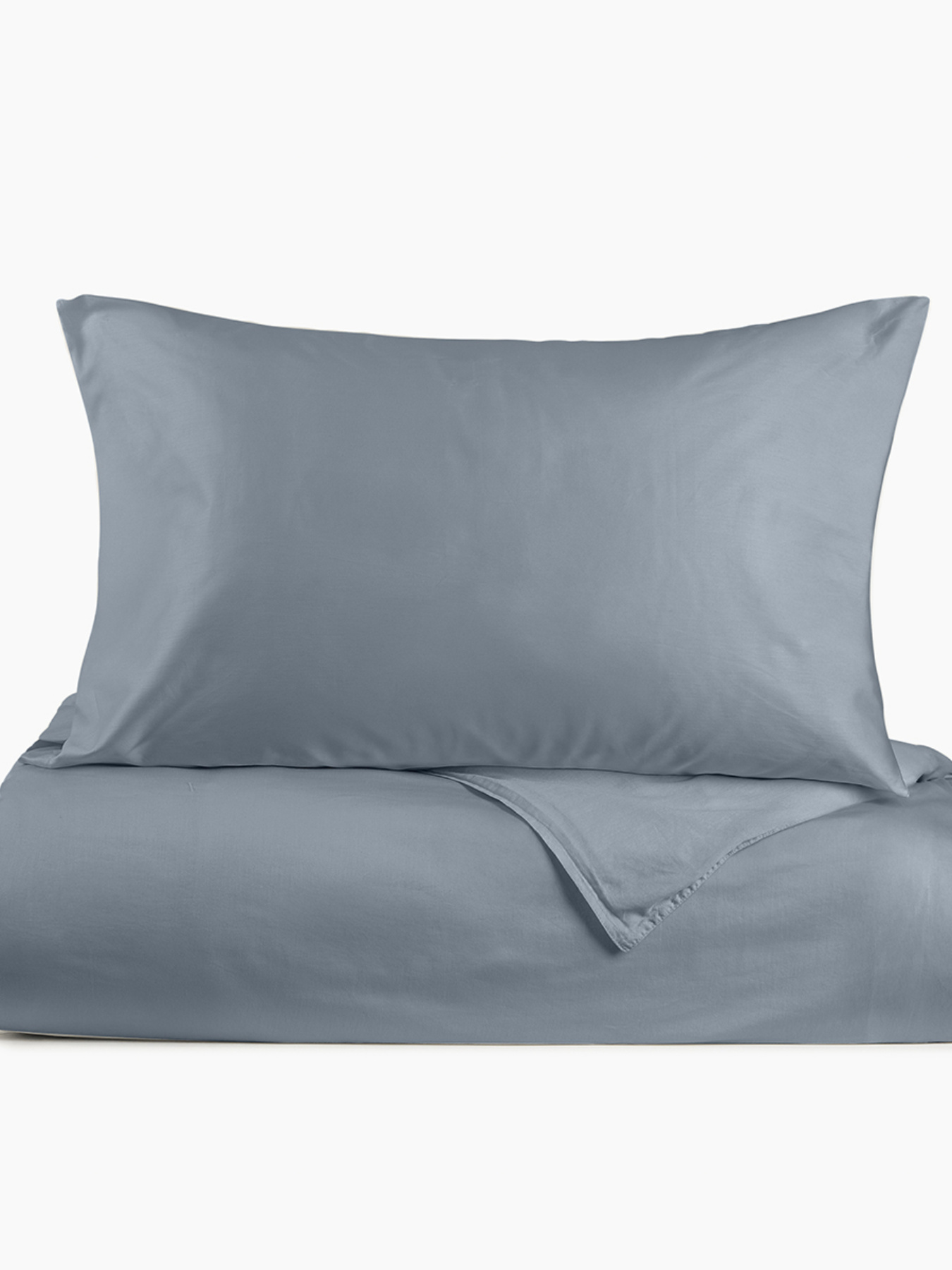 Пододеяльник "Элегия" из натурального вареного сатина MBM MY HOME модель BL-DC-17/18 CLOUDY GRAY Фото