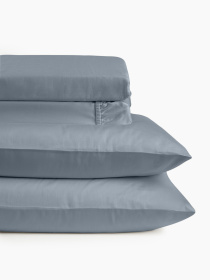 Пододеяльник "Элегия" из натурального вареного сатина MBM MY HOME модель BL-DC-17/18 CLOUDY GRAY Фото