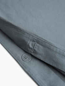 Пододеяльник "Элегия" из натурального вареного сатина MBM MY HOME модель BL-DC-17/18 CLOUDY GRAY Фото