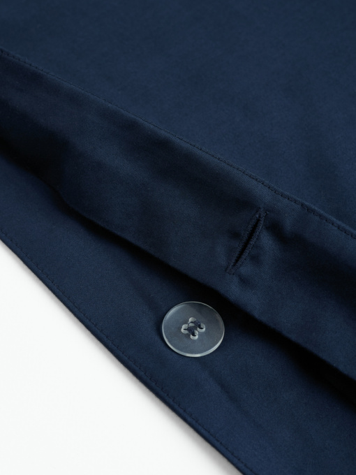 Пододеяльник "Элегия" из натурального вареного сатина MBM MY HOME модель BL-DC-17/18 DEEP BLUE Фото