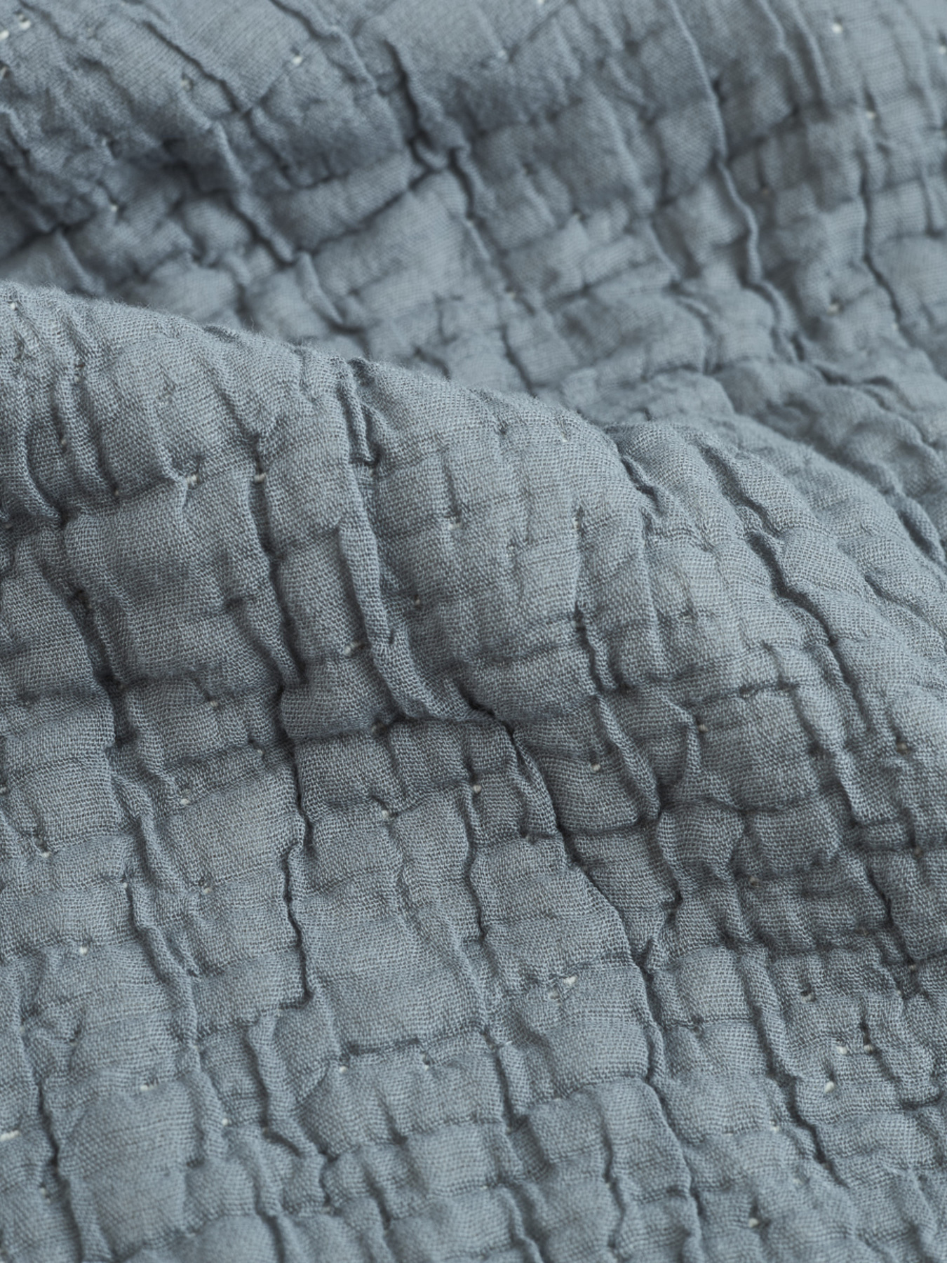 Покрывало "Дзен" из муслина MBM MY HOME модель BL-FS-25/26/27 IVORY/CLOUDY GRAY Фото