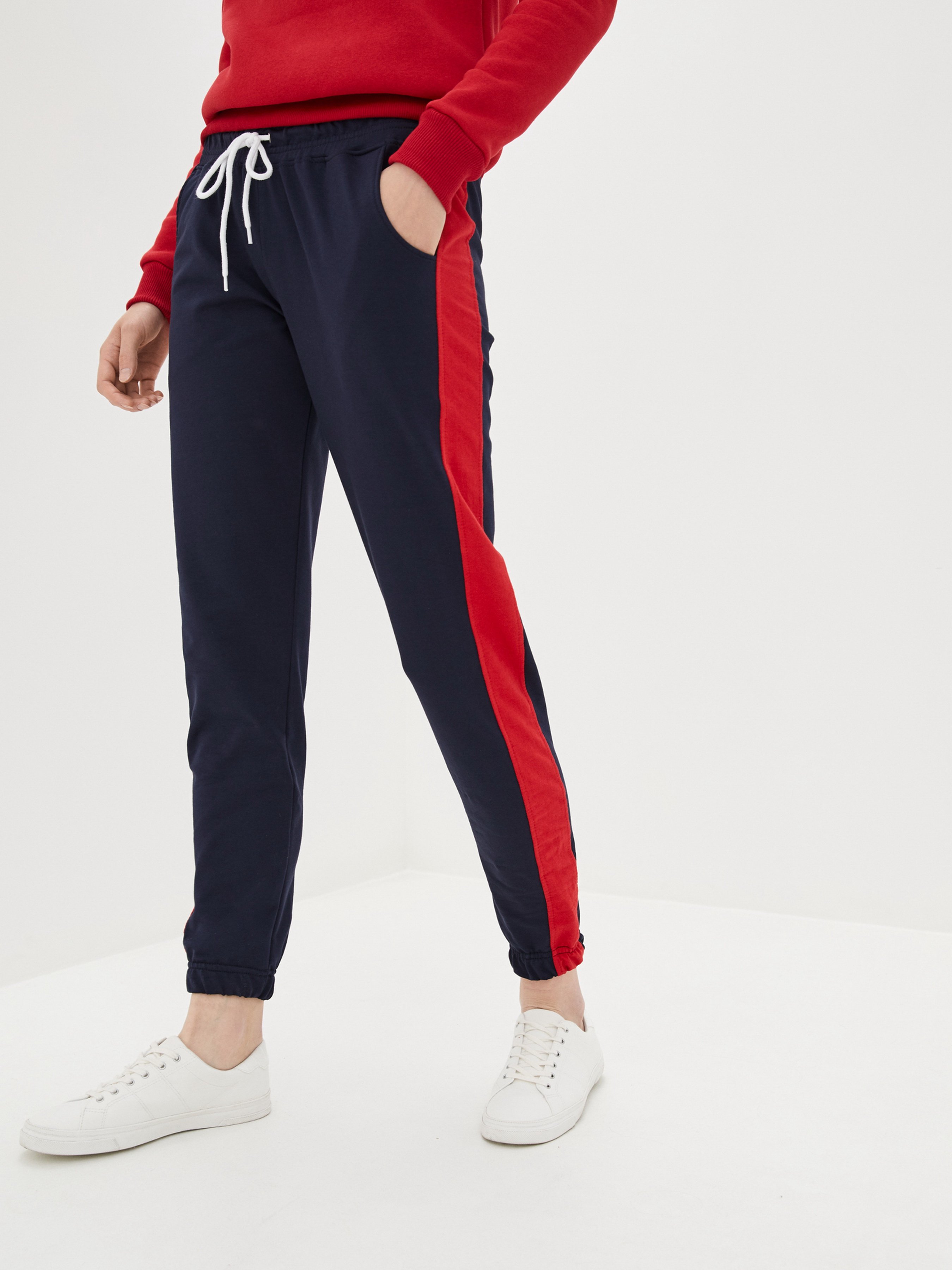 Бавовняні Жіночі Спортивні штани HiBrand  (Wn155) колір синій