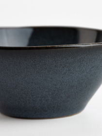 Піала "Фйорд" з кам'яної кераміки темно-синя MBM HOME модель KP-131 DEEP BLUE Фото