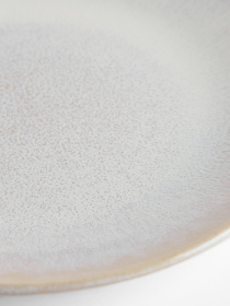 Тарелка "Фьорд" кам'яної кераміки айвори MBM HOME модель KP-127 IVORY Тарелка "Фьорд" кам'яної кераміки айвори MBM HOME модель KP-127 IVORY Фото