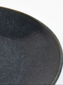 Тарелка "Фьорд" кам'яної кераміки темно-синяя MBM MY HOME модель KP-127 DEEP BLUE Фото