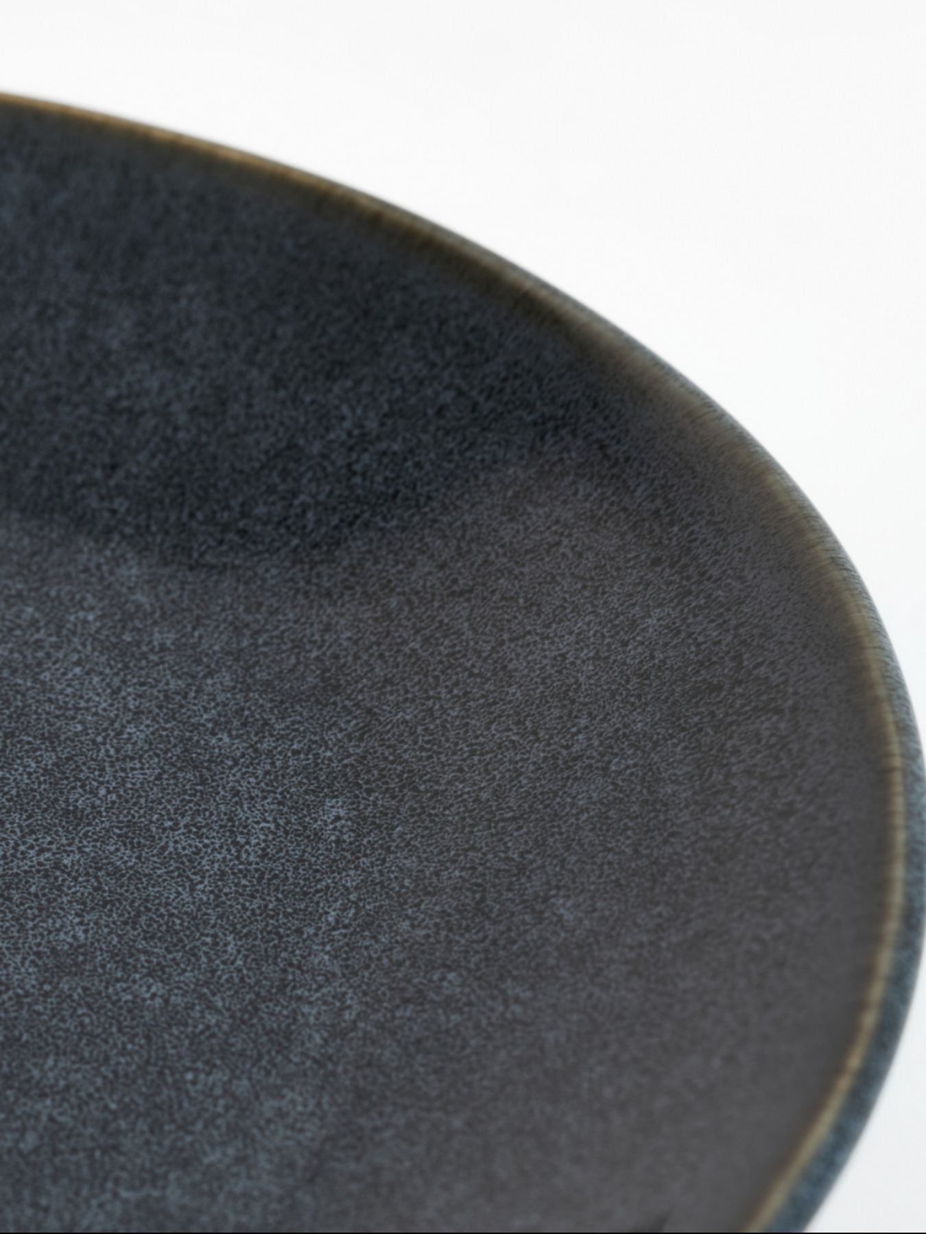 Тарелка "Фьорд" кам'яної кераміки темно-синяя MBM HOME модель KP-127 DEEP BLUE Фото