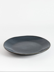 Тарелка "Фьорд" из каменной керамики темно-синяя MBM MY HOME модель KP-128 DEEP BLUE Фото