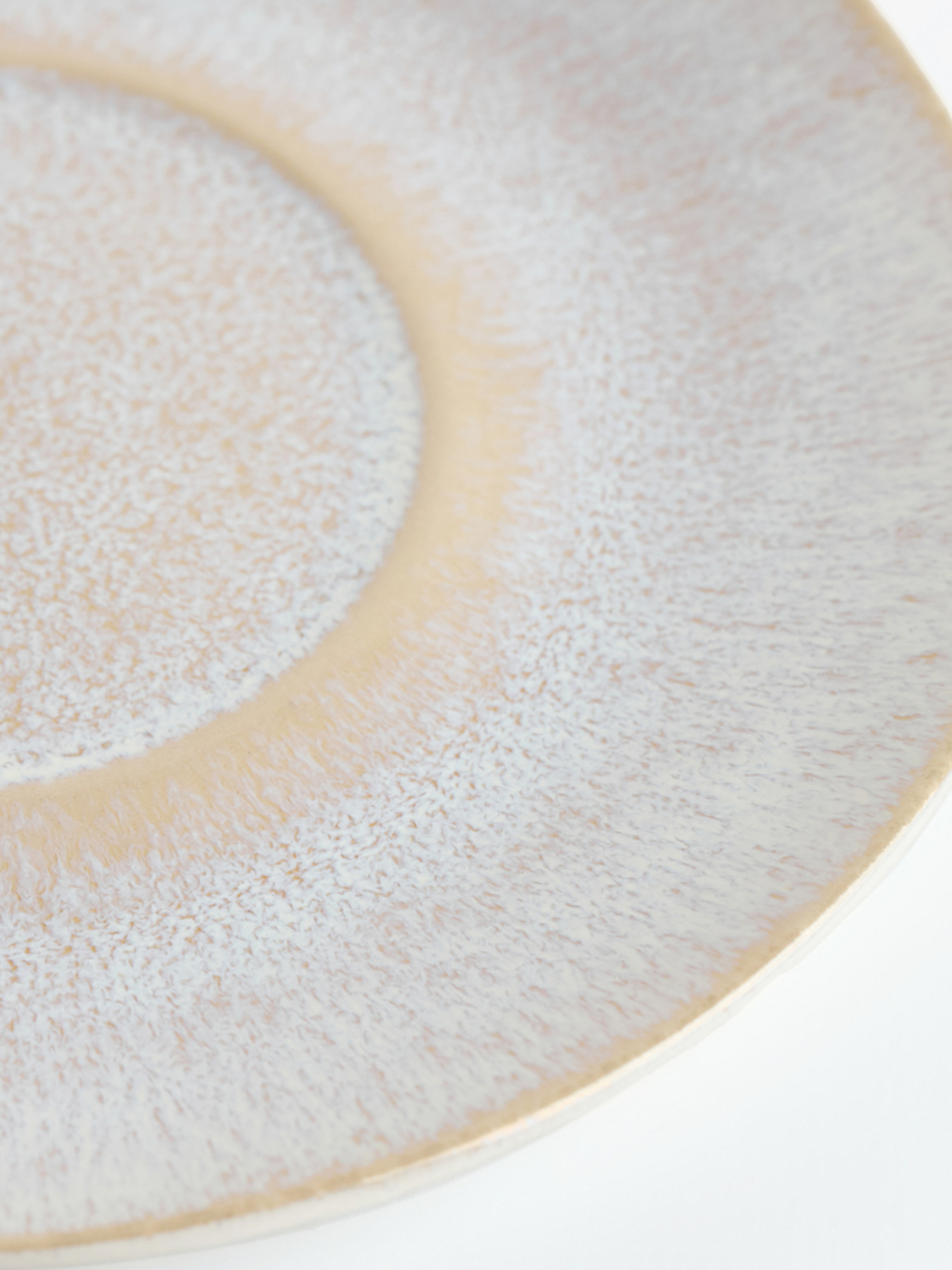 Блюдце "Фьорд" из каменной керамики айвори MBM HOME модель KP-134 IVORY Фото