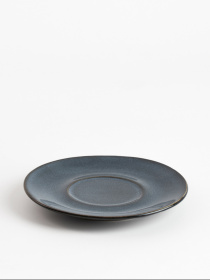 Блюдце "Фьорд" из каменной керамики темно-синее MBM HOME модель KP-135 DEEP BLUE Фото