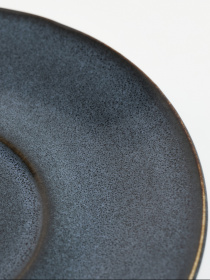 Блюдце "Фьорд" из каменной керамики темно-синее MBM HOME модель KP-135 DEEP BLUE Фото