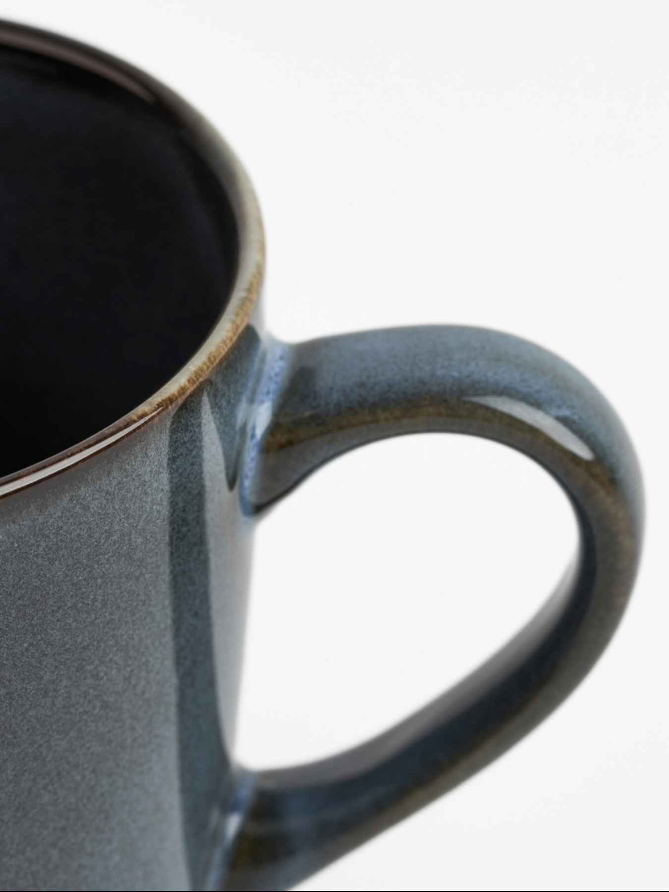 Чашка "Фйорд" з кам'яної кераміки темно-синя MBM HOME модель KP-125 DEEP BLUE Фото