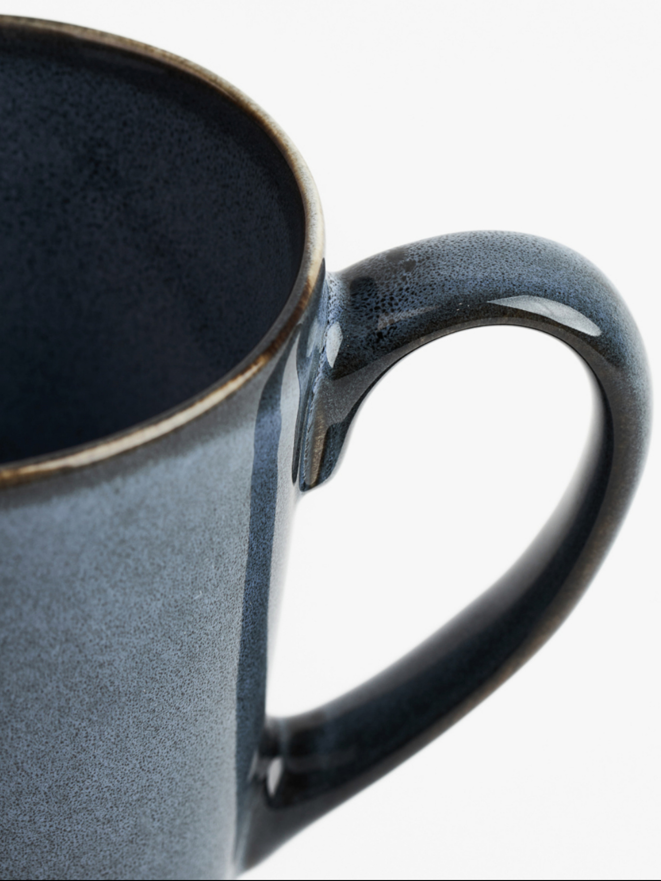 Чашка "Фйорд" з кам'яної кераміки темно-синя MBM MY HOME модель KP-136 DEEP BLUE Фото