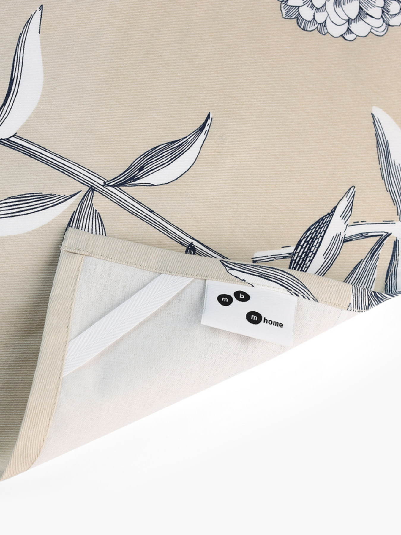 Кухонное полотенце "Тоскана" из натурального хлопка бежевое с принтом MBM MY HOME модель KT-13 M BEIGE/PRINT Фото