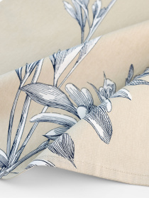 Кухонное полотенце "Тоскана" из натурального хлопка бежевое с принтом MBM MY HOME модель KT-13 M BEIGE/PRINT Фото