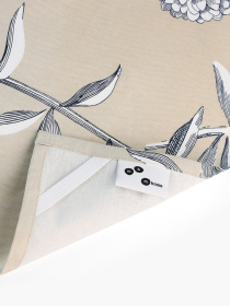 Кухонное полотенце "Тоскана" из натурального хлопка бежевое с принтом MBM MY HOME модель KT-13 M BEIGE/PRINT Фото