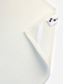 Кухонное полотенце вафельное "Тоскана" из натурального хлопка белое MBM HOME модель KT-13 M WHITE Фото