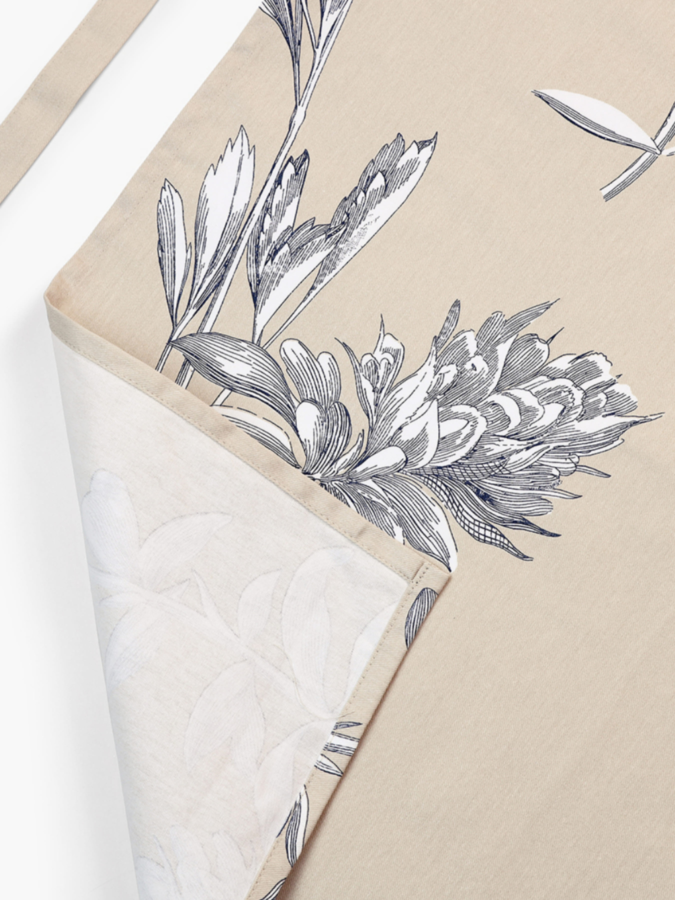 Фартук "Тоскана" из натурального хлопка бежевый MBM HOME модель KT-14 BEIGE/PRINT Фото