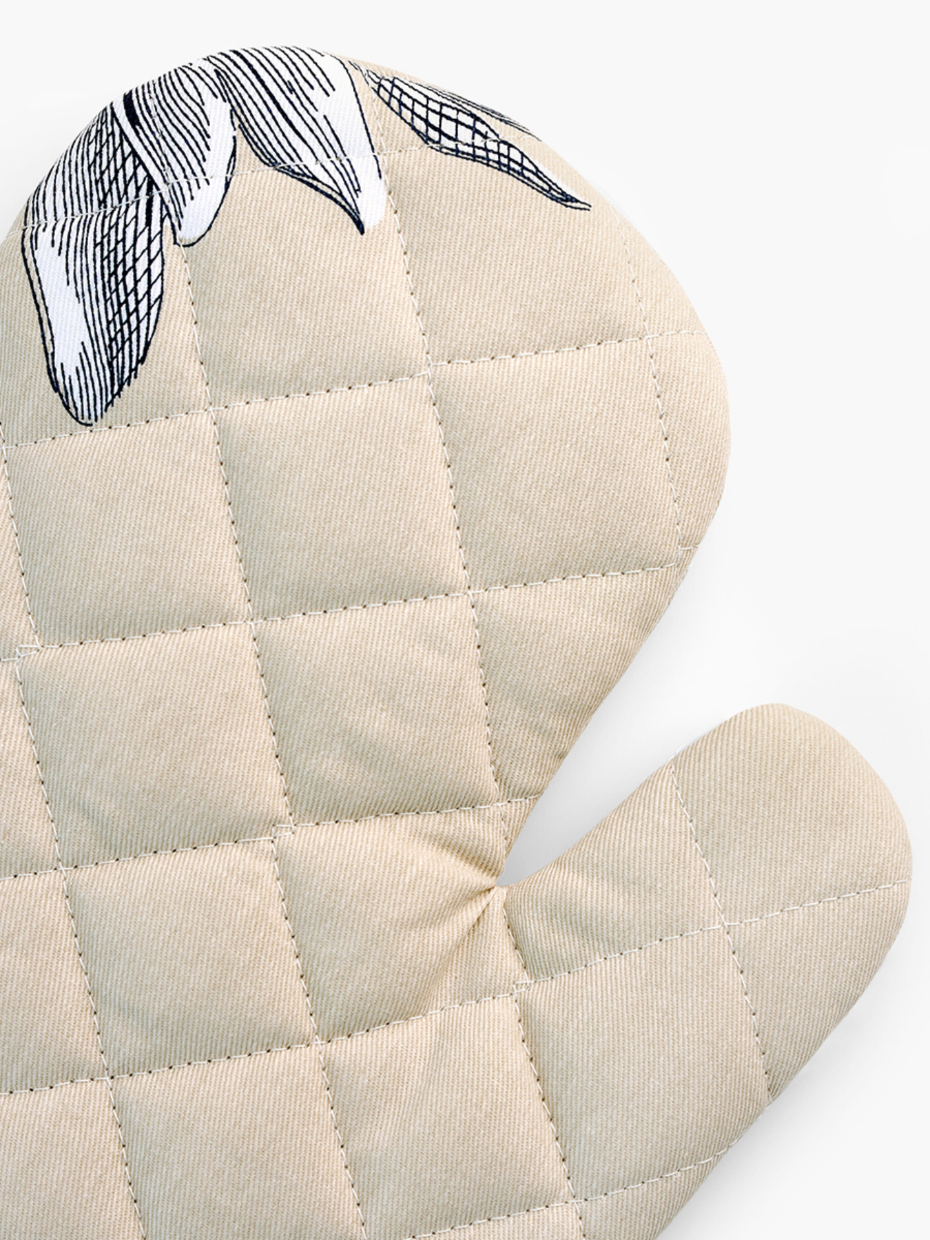 Прихватка-варежка "Тоскана" бежевая с принтом MBM MY HOME модель KT-15 BEIGE/PRINT Фото