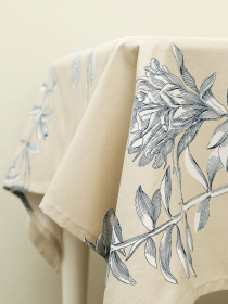 Скатерть "Тоскана" из натурального хлопка бежевая MBM HOME модель KT-19 BEIGE/PRINT Скатерть "Тоскана" из натурального хлопка бежевая MBM HOME модель KT-19 BEIGE/PRINT Фото