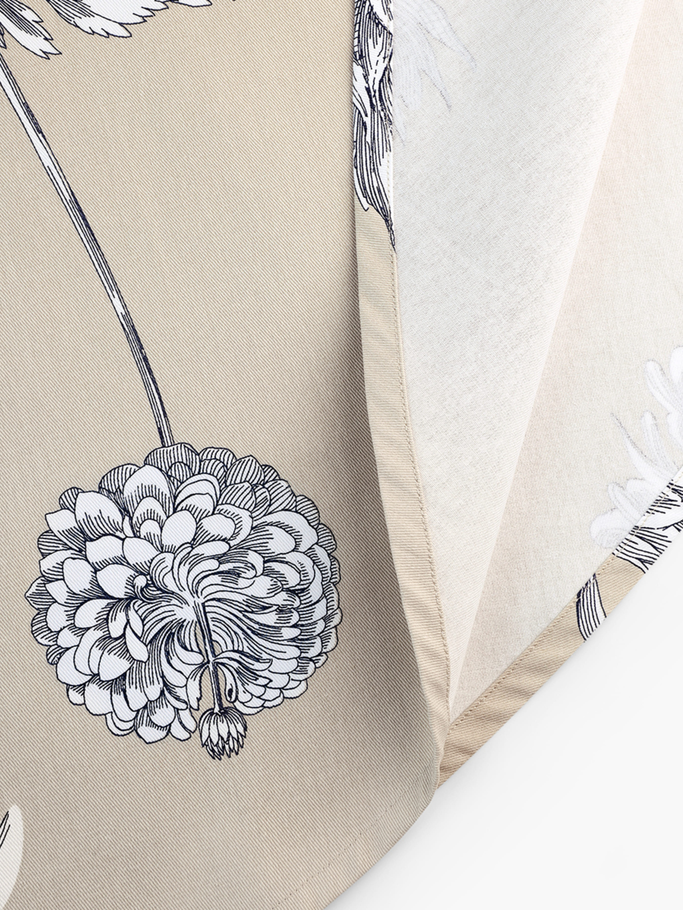 Скатерть круглая "Тоскана" из натурального хлопка бежевая MBM HOME модель KT-20 BEIGE/PRINT Скатерть круглая "Тоскана" из натурального хлопка бежевая MBM HOME модель KT-20 BEIGE/PRINT Фото