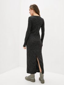 Платье макси ISSA Plus модель 12105-A_black Фото
