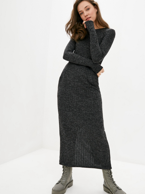 Платье макси ISSA Plus модель 12105-A_black Фото