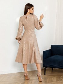 Сукні ISSA Plus модель 12981_beige Фото