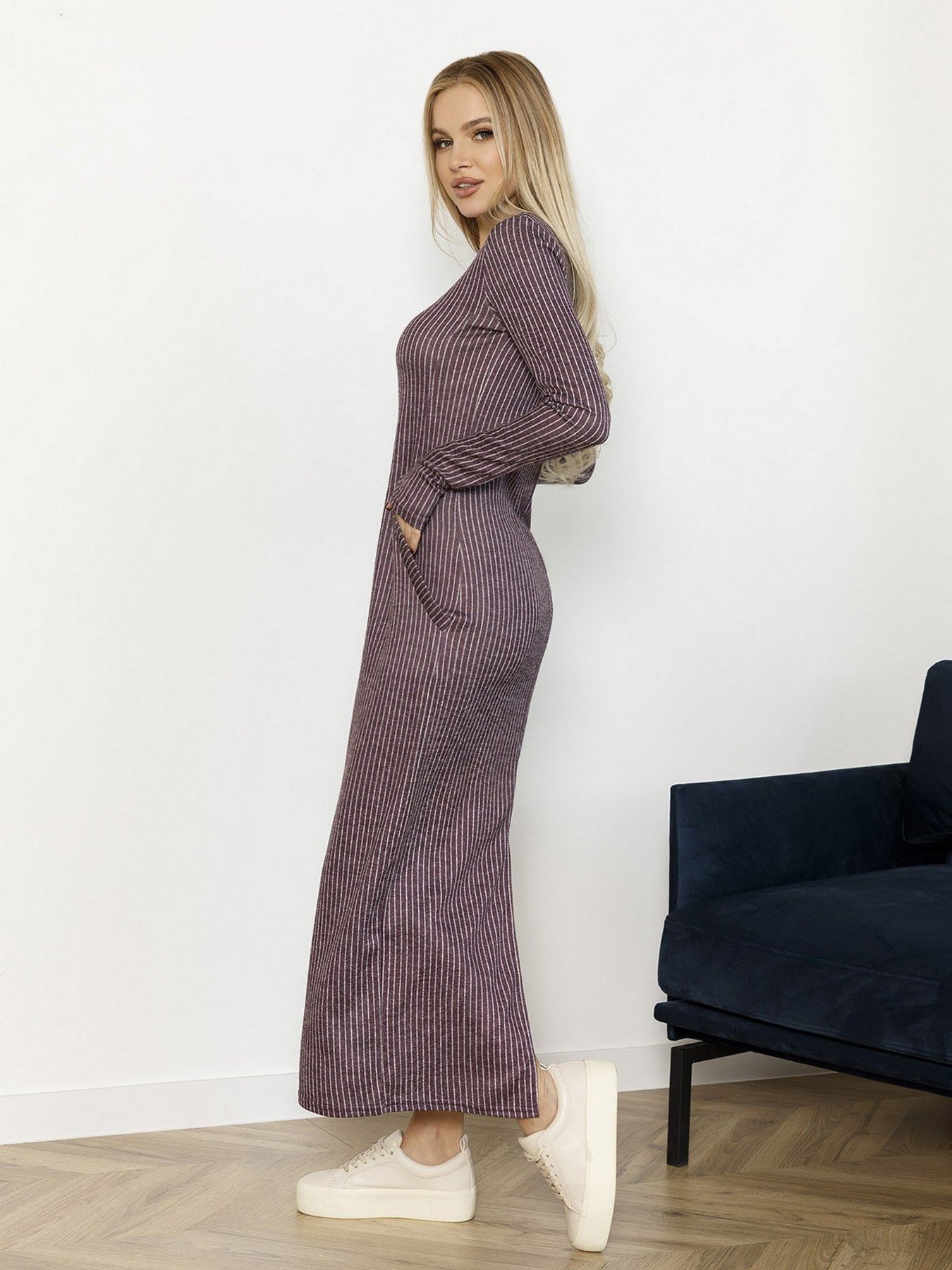 Платья ISSA Plus модель 12987_burgundy Фото