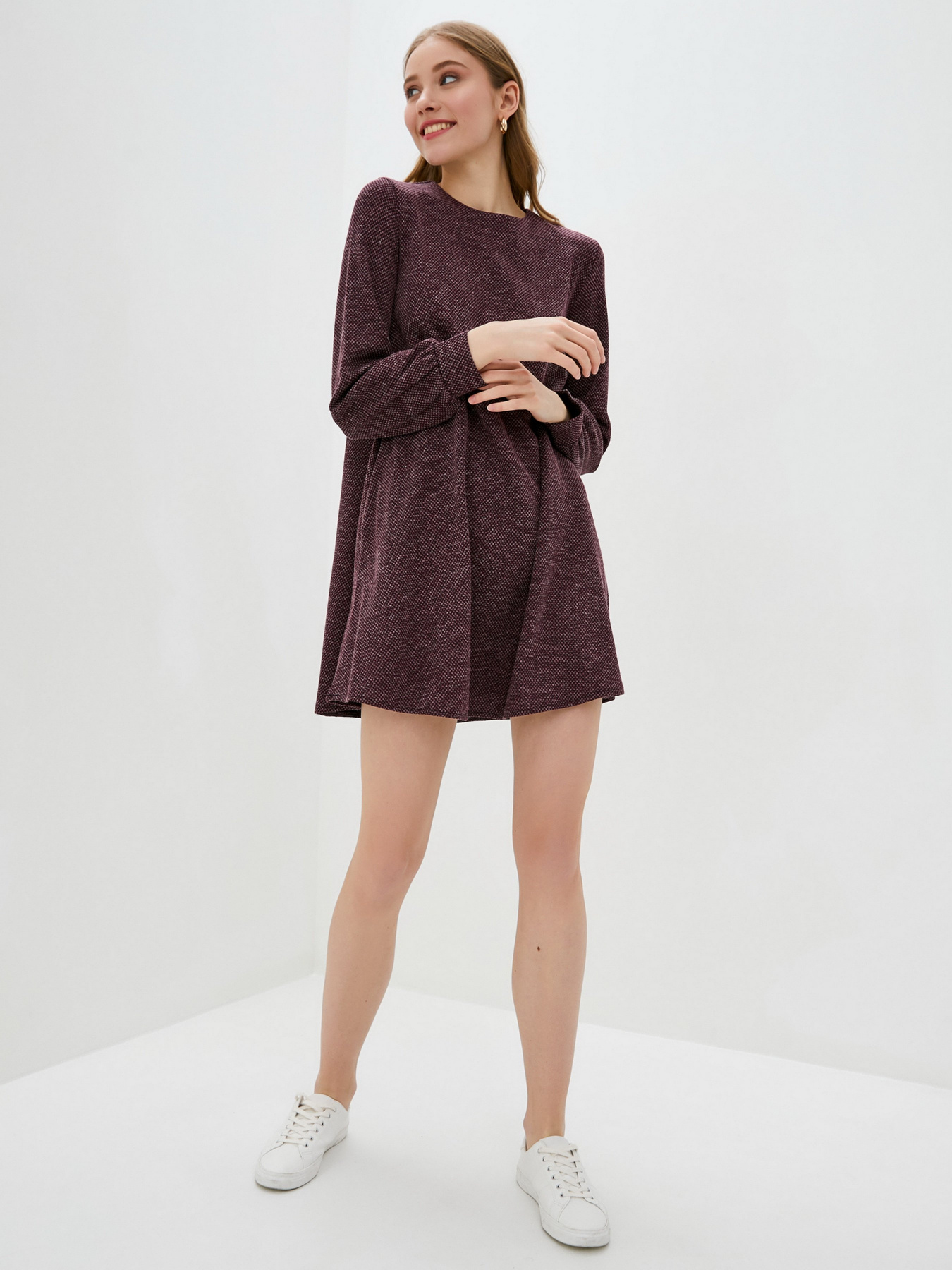 Платья ISSA Plus модель 12991_burgundy Фото