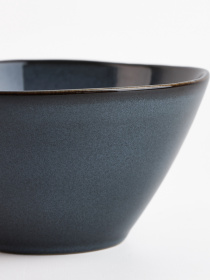 Пиала "Фьорд" из каменной керамики айвори MBM HOME модель KP-124 DEEP BLUE Фото