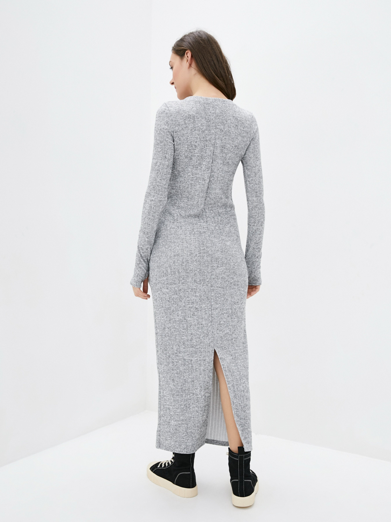 Платье макси ISSA Plus модель 12105-A_gray Фото