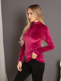 Водолазка ISSA Plus модель 12258_raspberry Фото